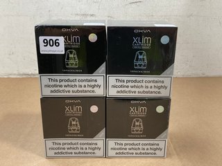 4 X BOXES OF OXVA XLIM CARTRIDGES - (PLEASE NOTE: 18+YEARS ONLY. ID MAY BE REQUIRED): LOCATION - D0