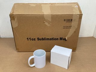 BOX OF 36 11OZ WHITE MUGS: LOCATION - C1