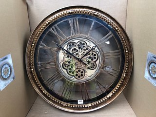 2 X WALL MOUNTED COGS CLOCKS: LOCATION - C3