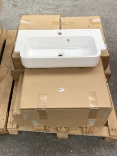 (COLLECTION ONLY) QTY OF POLYMARBLE BASINS: LOCATION - D6