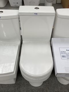 (COLLECTION ONLY) D-SHAPED CLOSE COUPLED W/C WITH CISTERN FITTINGS & SEAT - RRP £325: LOCATION - D6