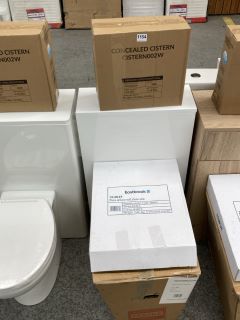 (COLLECTION ONLY) 500 X 200MM W/C UNIT IN WHITE WITH BTW PAN, SEAT & CONCEALED CISTERN FITTING KIT - RRP £780: LOCATION - D6