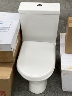 (COLLECTION ONLY) D-SHAPED CLOSE COUPLED W/C WITH CISTERN FITTINGS & SEAT - RRP £325: LOCATION - D6