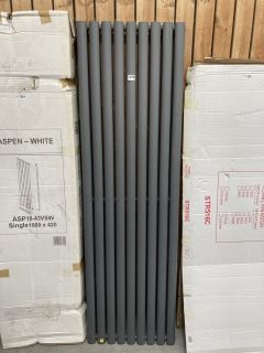 ANTHRACITE VERTICAL DOUBLE OVAL TUBED RADIATOR 1800 X 540MM - RRP £720: LOCATION - D8