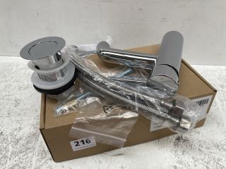 MONO BASIN MIXER TAP WITH CHROME SPRUNG WASTE - RRP £205: LOCATION - R1