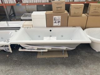 1800 X 800MM NTH DOUBLE ENDED 23 JET SPA BATH WITH MOTOR & SWITCHES - RRP £1897: LOCATION - C2