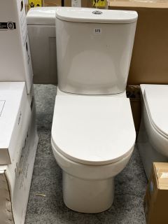 (COLLECTION ONLY) CLOSE COUPLED BTW W/C WITH CISTERN FITTINGS, CHROME FLUSH BUTTON & DELUXE SOFT CLOSE SEAT - RRP £425: LOCATION - D4