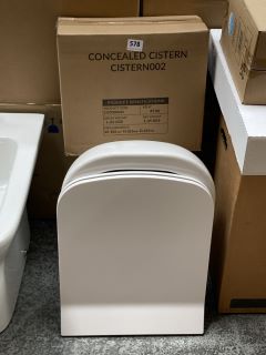 (COLLECTION ONLY) VITRA WALL HUNG BTW PAN, SEAT & CONCEALED CISTERN FITTING KIT - RRP £399: LOCATION - D4