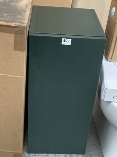 FLOOR STANDING 1 DOOR BASE UNIT IN FIR GREEN 300 X 340 X 660MM - RRP £215: LOCATION - D2