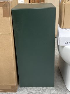 FLOOR STANDING 1 DOOR BASE UNIT IN FIR GREEN 300 X 340 X 660MM - RRP £215: LOCATION - D2