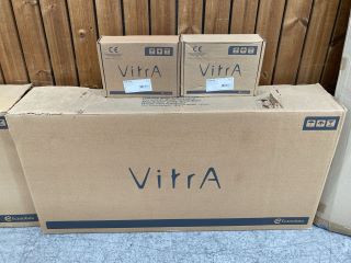 VITRA DUAL W/C WALL HANGING FRAME FOR BACK TO BACK INSTALLATIONS REF NO. 748-5850-02 WITH 2 X VITRA FLUSH PLATE KITS - RRP £598: LOCATION - D2