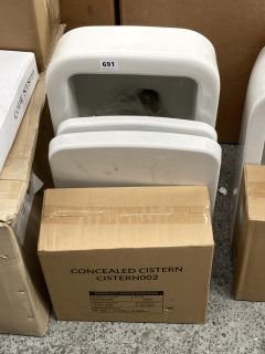 (COLLECTION ONLY) WALL HUNG BTW PAN WITH SEAT & CONCEALED CISTERN FITTING KIT - RRP £329: LOCATION - C5