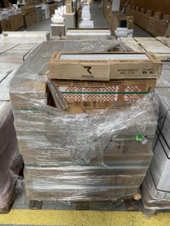 (COLLECTION ONLY) PALLET OF 600 X 200MM WALL TILES IN BURLINGTON LIGHT GREY APPROX 60M2 IN TOTAL 969KG - RRP £1920 (HEAVY ITEM, ADEQUATE VEHICLE & MANPOWER REQUIRED): LOCATION - D2