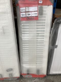 K-RAD SINGLE COMPACT RADIATOR 1100 X 400MM - RRP £195: LOCATION - C5