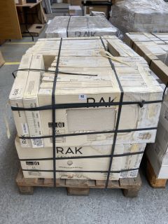 (COLLECTION ONLY) PALLET OF RAK 600 X 300MM EXTERIOR GRADE FREEZE THAW RESISTANT FLOOR TILES WARM BEIGE RUSTIC APPROX 43M2 IN TOTAL 1037KG - RRP £3542 (HEAVY ITEM, ADEQUATE VEHICLE & MANPOWER REQUIRE