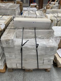 (COLLECTION ONLY) PALLET OF RAK PORCELAIN 600 X 150MM WALL TILES IN GEMS LIGHT GREY MATT APPROX 43M2 IN TOTAL 960KG - RRP £2938 (HEAVY ITEM, ADEQUATE VEHICLE & MANPOWER REQUIRED): LOCATION - D2