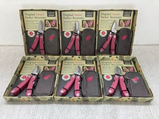 6 X APPLES TO PEARS ORIGINAL FOLDING SECATEURS: LOCATION - WH3