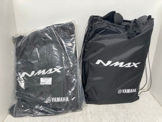 2 X GENUINE YAMAHA LEG COVERS - APRON NMAX IN BLACK - COMBINED RRP: £ 242.00: LOCATION - E 2