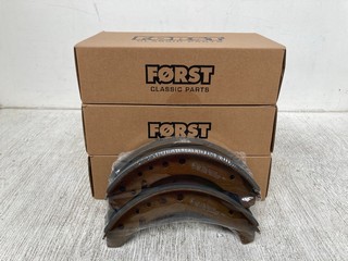 3 X BOXES OF FORST CLASSIC PARTS BRAKE SHOE: LOCATION - E 3