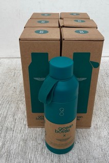 6 X OCEAN BOTTLE 500ML WATER BOTTLE - COMBINER RRP £210: LOCATION - E 3