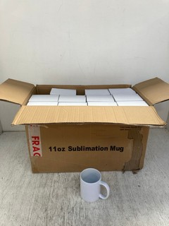 BOX OF 11OZ LARGE HANDLE MUGS: LOCATION - E 3