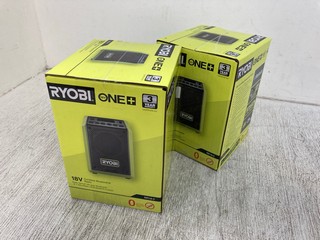 2 X RYOBI ONE+ 18V CORDLESS BLUETOOTH RADIO: LOCATION - E4