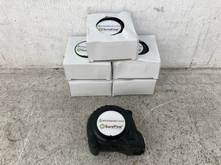 6 X WOODBANK TIMBER SURE PINE TAPE MEASURES: LOCATION - E6