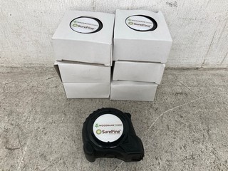 7 X WOODBANK TIMBER SURE PINE TAPE MEASURES: LOCATION - E6