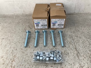 2 X MULTI-PACK BOXES OF UNIFIX CUP SQUARE BOLT WITH NUTS HARDWARE: LOCATION - E6