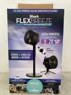 SHARK FLEX BREEZE FREESTANDING FAN IN BLACK - RRP £150: LOCATION - E10