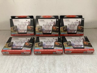 6 X 2 DECK PACK OF MAGIC THE GATHERING ASSASSINS CREED STARTER KITS: LOCATION - WH4