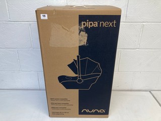 NUNA PIPA NEXT I-SIZE CAR SEAT IN CAVIAR(SEALED) - MODEL CS10218CVRGL - RRP £240: LOCATION - BOOTH