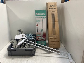 QTY OF ASSORTED HOUSEHOLD ITEMS TO INCLUDE SHARK STEAM MOP -MODEL NO S1000UK: LOCATION - WH8