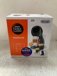 DELONGHI NESCAFE DOLCE GUSTO PICCOLO XS COFFEE MACHINE IN BLACK: LOCATION - WH9