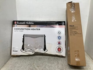 RUSSELL HOBBS CONVECTION HEATER WITH TIMER TO INCLUDE 29 INCH TOWER FAN: LOCATION - H 13