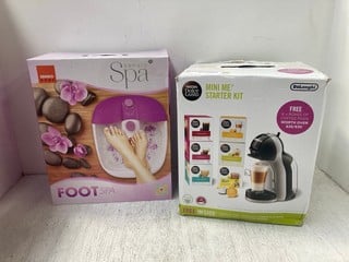 SENSIO HOME FOOT SPA TO INCLUDE DELONGHI NESCAFE DOLCE GUSTO MINI ME STARTER KIT: LOCATION - H 11