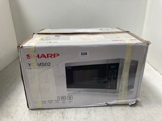 SHARP YC-MS02 MICROWAVE OVEN IN SILVER: LOCATION - H 11