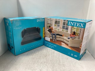 INTEX INFLATABLE PULL OUT SOFA TO INCLUDE INTEX INFLATABLE CORNER SOFA: LOCATION - H 11