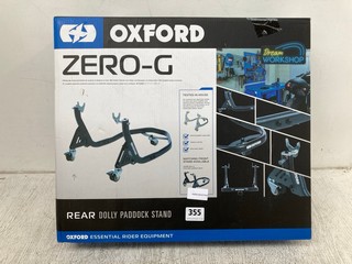 OXFORD ZERO-G REAR DOLLY PADDOCK STAND - RRP £119: LOCATION - H 9