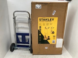 STANLEY FOLDABLE HAND TRUCK TO INCLUDE EINHELL FOLDING HAND TRUCK - MODEL BT-HT-90: LOCATION - H 9