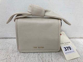 TED BAKER LONDON SOFT KNOT MINI BOW BAG IN IVORY - RRP £95: LOCATION - H 8