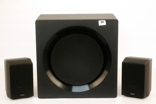 SAMSUNG Q-SERIES SUBWOOFER & WIRELESS SPEAKER SET - MODEL PSWB99B - RRP £550: LOCATION - BOOTH