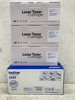 4 X LASER TONER CARTRIDGES TO INCLUDE B2410P-V4 BLACK: LOCATION - G 1