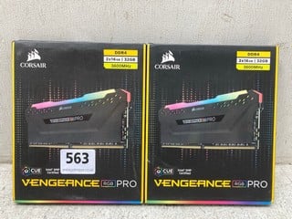 2 X CORSAIR VENGEANCE RGB PRO DDR4 RAM - COMBINED RRP: £ 144.98: LOCATION - G 2