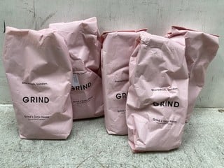 5 X GRIND x SOHO HOUSE BLEND ESPRESSO COFFEE 1KG - BBE: 19/12/2024: LOCATION - G 2