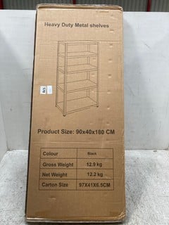 HEAVY DUTY METAL SHELVES - SIZE: 90 x 40 x 180 CM: LOCATION - G 2