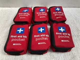 6 X MOUNTAIN WAREHOUSE POCKET FIRST AID KITS: LOCATION - G 3