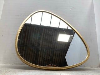 GALLERY INTERIORS CHATTERLEY SMALL WALL MIRROR IN GOLD - RRP £100: LOCATION - G 4