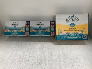 QTY OF ASSORTED NATURO PET FOOD FOR DOGS TO INCLUDE 6 X 400G POULTRY SELECTION PACK - BBE 03/26: LOCATION - WH1