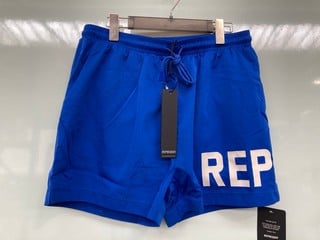 REPRESENT MENS SWIM SHORTS IN COBALT - UK SIZE: LARGE: LOCATION - G 5